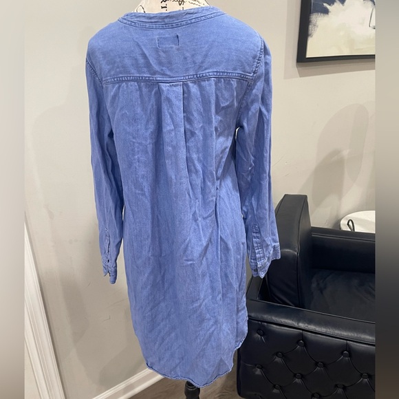 Old Navy Light Blue Lace-Up Tunic Dress - Size L - Picture 3 of 4